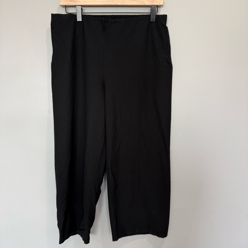 Eileen Fisher‎ Washable Stretch Wide-Leg Pant Size L